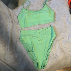 Aerie Vibrant Green Bikini Set